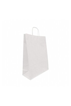 KİKA BÜKÜM SAPLI 31x12x41 BEYAZ KARTON ÇANTA 1000482