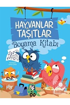 Hayvanlar Ve Taşıtlar Boyama Kitabı