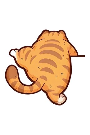 Tırmanan Kedi Sticker 14,2x13,5 Cm Su Geçirmez Yüksek Çözünürlüklü Araba Laptop Motor Kask Sticker