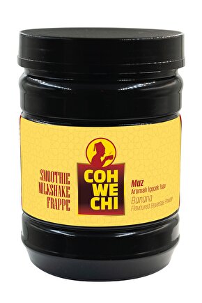 Muz Aromalı İçecek Tozu,1 kg, (Milkshake, Smothie, Frappe için)