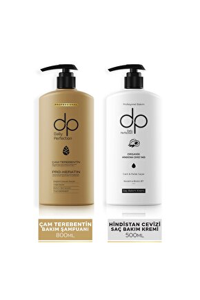 Daıly Perfection1 Adet Çam Terebentin Şampuan(800 ML) 1 Adet Saçkremihindistan Cevizi (500 ML)