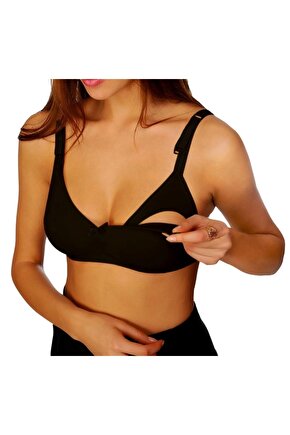 ASFSTORE Sema Baby Emzirme Sütyeni Siyah 80 Beden