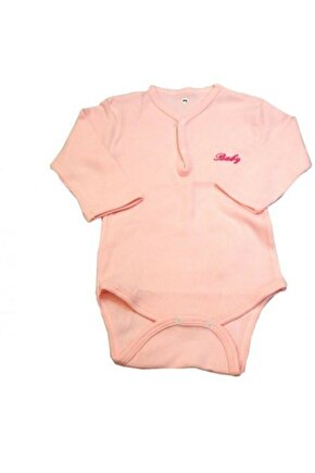 Uzun Kol Kaşkorse Badi (body) - Pembe 18-24 Ay