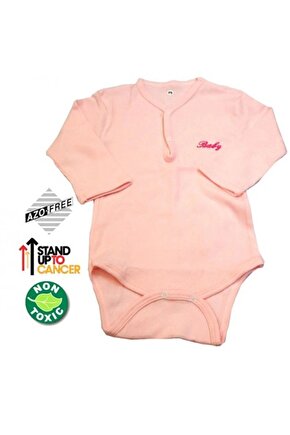 Uzun Kol Kaşkorse Badi (BODY) - Pembe 12-18 Ay