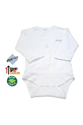 Sema Baby Uzun Kol Kaşkorse Badi (body) - Beyaz 0-6 Ay
