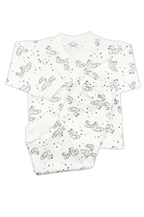 Sevimli Kuğu Bebek Pijama Takımı 6-9 Ay