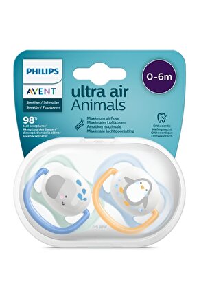 Ultra Air Animals 2li Emzik 0-6 Ay - Erkek Scf08005