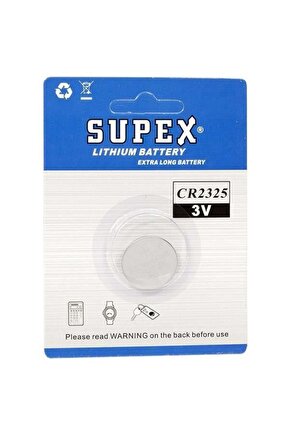 Supex Cr2325 3 Volt Lityum Pil Tekli