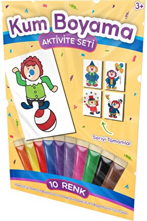 Hokkabaz Palyaço | Palyaçolar Kum Boyama Aktivite Seti Tekli Paket