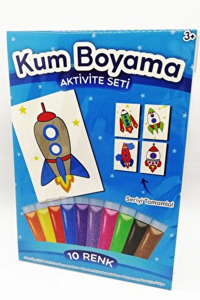 Delta Roket | Roketler Kum Boyama Aktivite Seti Tekli Paket