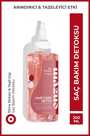 Doğal Saç Bakım Detoksu Arındırıcı Elma Sirkesi Ve Yeşil Çay Tonik 200 ml