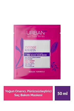 Intense Keratin Aşırı Yıpranmış Saçlar Onarıcı Duş Öncesi Saç Bakım Maskesi-vegan -50ml