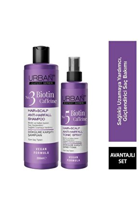 Expert Biotin&caffeine Dökülme Karşıtı Şampuan Saç Tonic Sprey 2li Set