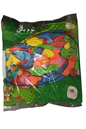 100 Adet Karışık Renk Normal Balon 9 A Balon