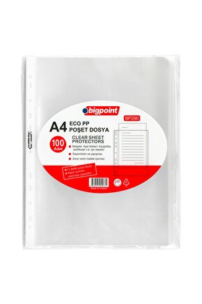 Poşet Dosya Eco 30 Mıc.100lu Poşet