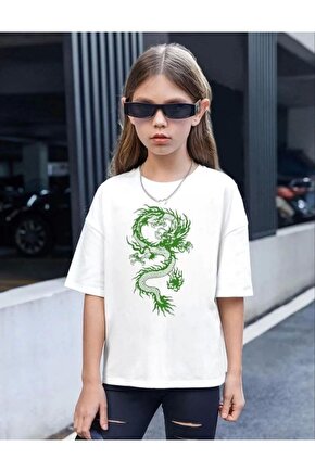 Çocuk Unisex Baskılı T-shirt - Beyaz