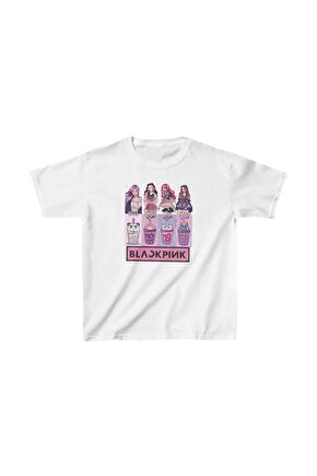 Unisex Çocuk Baskılı T-Shirt - Beyaz