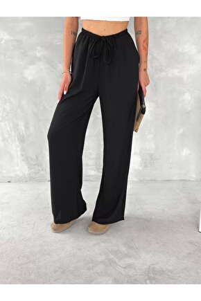 Ayrobin Oversize Kadın Pantalon - Siyah