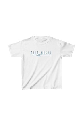Unisex Çocuk Baskılı T-Shirt - Beyaz