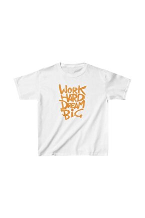 Unisex Çocuk Baskılı T-Shirt - Beyaz