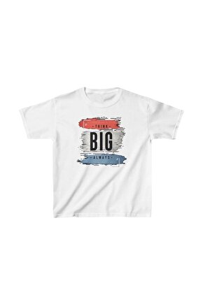 Unisex Çocuk Baskılı T-Shirt - Beyaz
