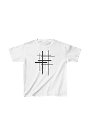 Çocuk Unisex Baskılı T-Shirt - Beyaz