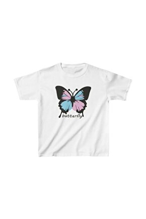 Çocuk Unisex Baskılı T-Shirt - Beyaz