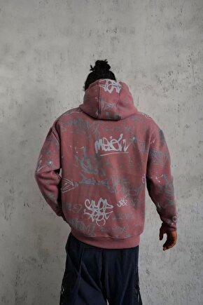 Erkek SCHOOL BOY Baskılı Kapüşonlu Sweat - Beyaz