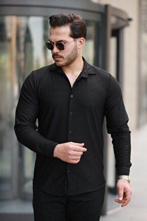 Mra Fashion Erkek Fitilli Uzun Kollu Gömlek