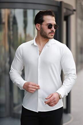 Modavera Erkek Fitilli Uzun Kollu Gömlek