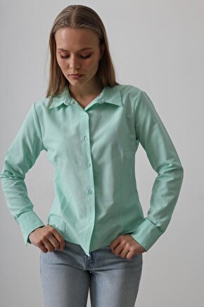 Moda Shop & Butik Basic Gömlek - Mint