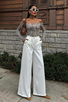 Mra Fashion Bol Paça Palazzo Pantolon 0080