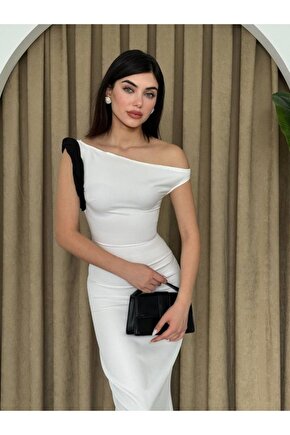 Shop & Butik Jovani Omuz Detaylı Elbise