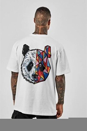 Unisex Baskılı Oversize T-Shirt - Siyah