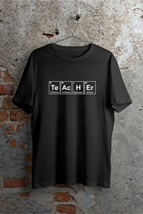 Myterrax 24 Kasım Öğretmenler Günü Baskılı Özel T-shirt - Siyah