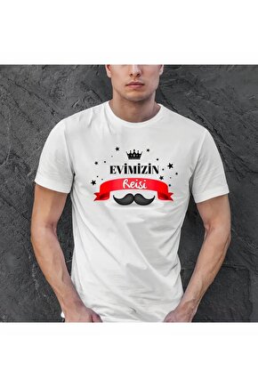 Myterrax Babalar Günü Baskılı T-shirt - Beyaz