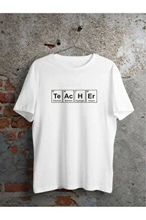 24 Kasım Öğretmenler Günü Baskılı Özel T-shirt - Beyaz