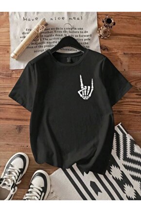 Erkek Baskılı Oversize T-shirt - Siyah