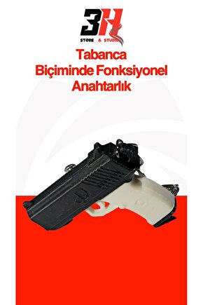 Tabanca Anahtarlık Fonksiyonel Boncuk Atan Silah Şeklinde Oyuncak Anahtarlık