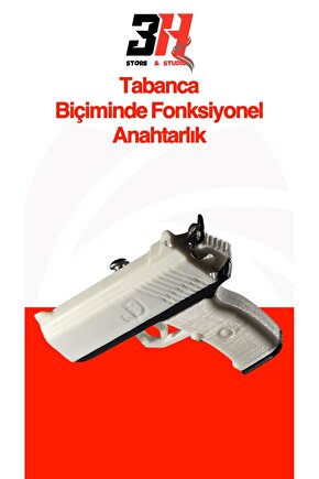 Tabanca Anahtarlık Fonksiyonel Boncuk Atan Silah Şeklinde Oyuncak Anahtarlık