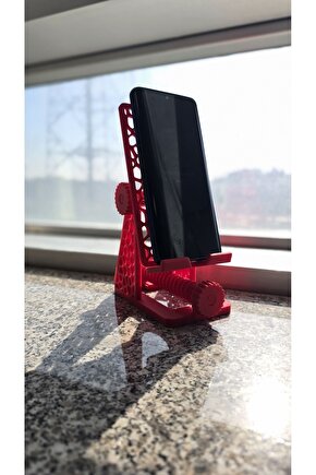 Akrobat Mekanik Görünümlü Ayarlanabilir Telefon Tutucu Masa Üstü Tablet Standı