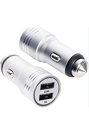 Tüm Araç Ve Arabalara Uyumlu Araç Çakmaklık Şarj Aleti Çift Usb Araba Şarz Söketi