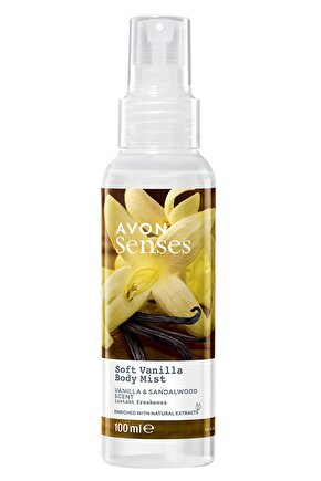 Soft Vanilla Vanilya Ve Sandal Ağacı Kokulu Vücut Spreyi 100 Ml.