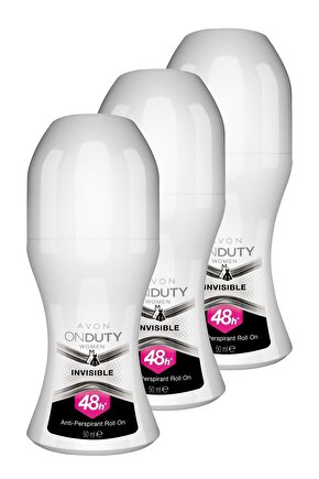 OnDuty Invisible Kadın Rollon 50 Ml. Üçlü Set