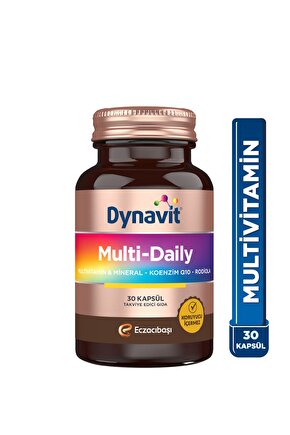 Multi-Daily 30 Kapsül - Koenzim Q10, Rhodiola Ekstresi, Multivitamin ve Multimineral