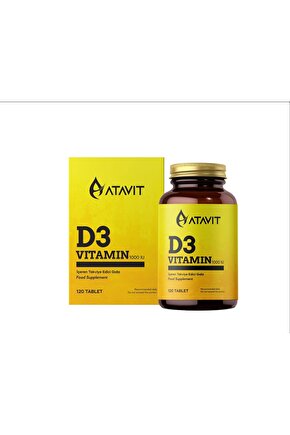 ATAVİT D3 VİTAMİN 1000 IU 120 TABLET