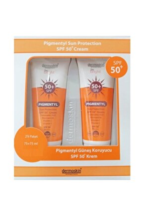 Be Bright Pigmentyl Güneş Koruyucu SPF 50+Krem 75ml-2li