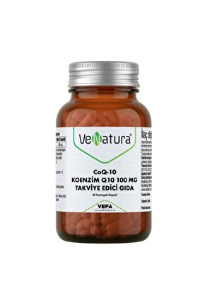 CoQ 10 Koenzim Q10 100 mg 30 Yumuşak Kapsül