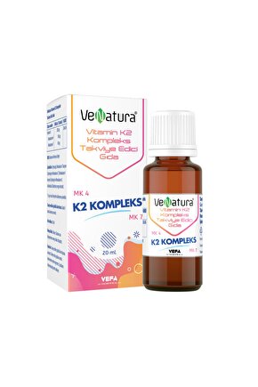 Vitamin K2 Kompleks Sıvı Takviye Edici Gıda Damla 20ml