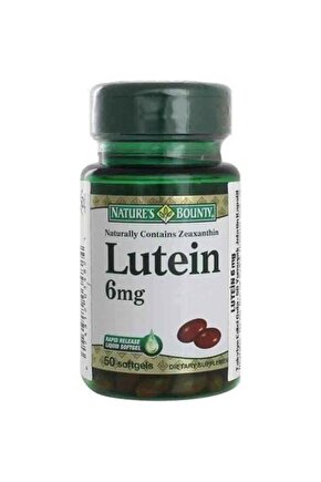 Lutein 6 Mg Takviye Edici Gıda 50 Kapsül